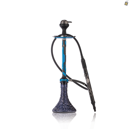 El Bomber Jack Hookah - Blue Stem / Black Base