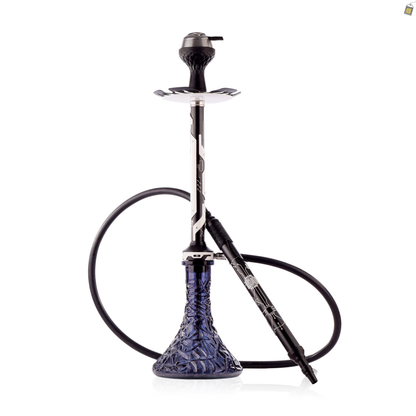 El Bomber Jack Hookah - White Stem / Black Base
