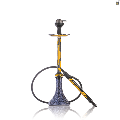 El Bomber Jack Hookah - Yellow Stem / Black Base