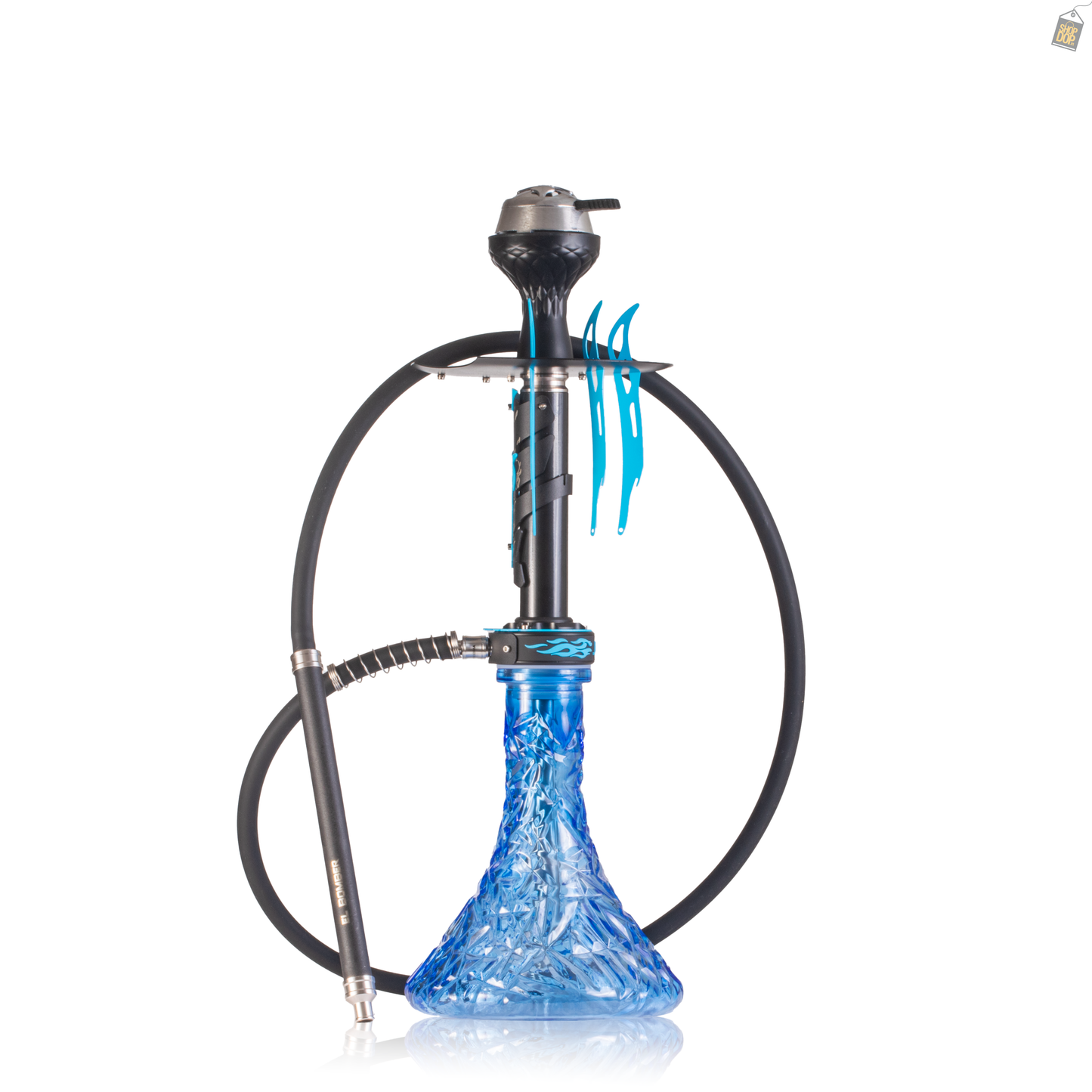 EL Bomber Skull Hookah - Blue