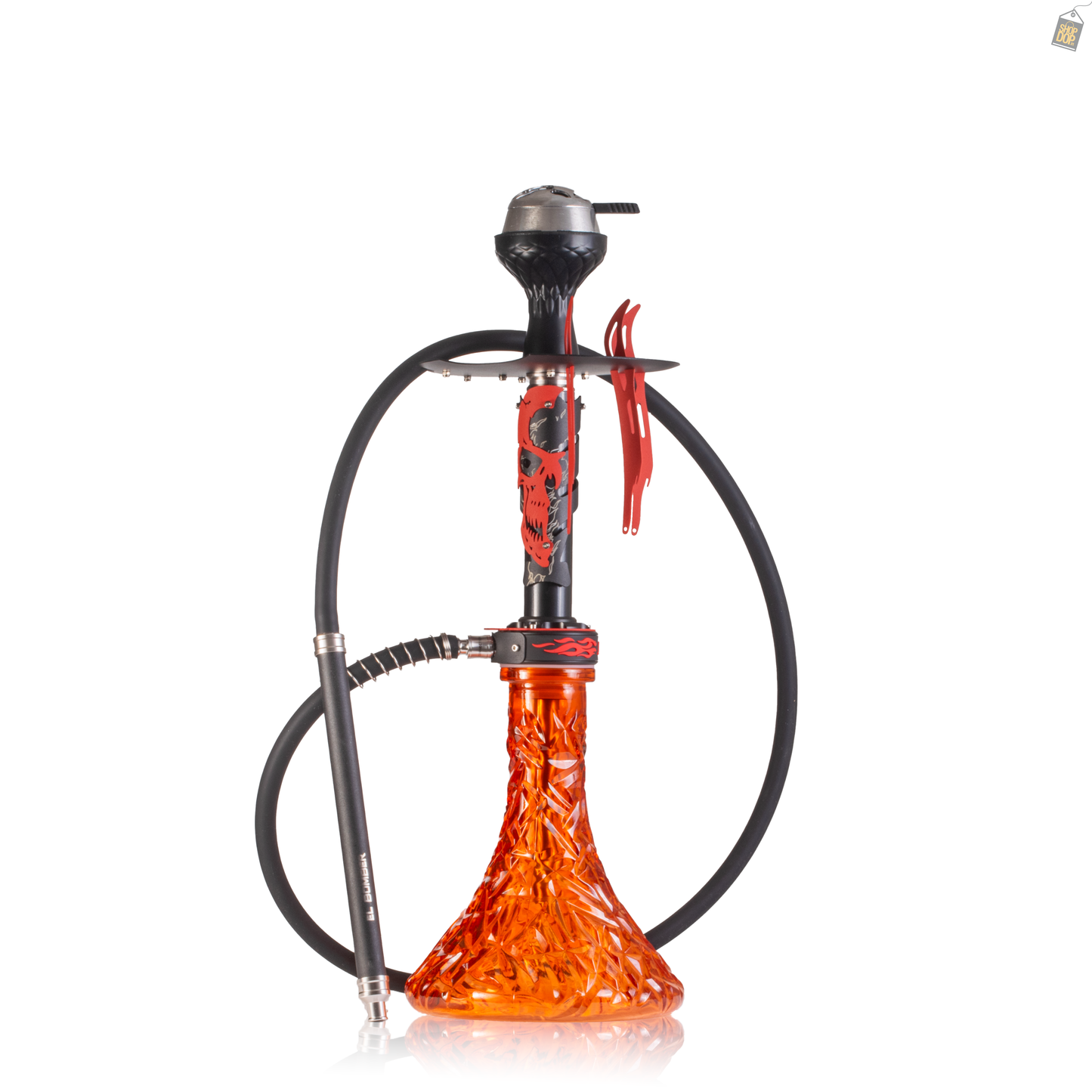 EL Bomber Skull Hookah - Red