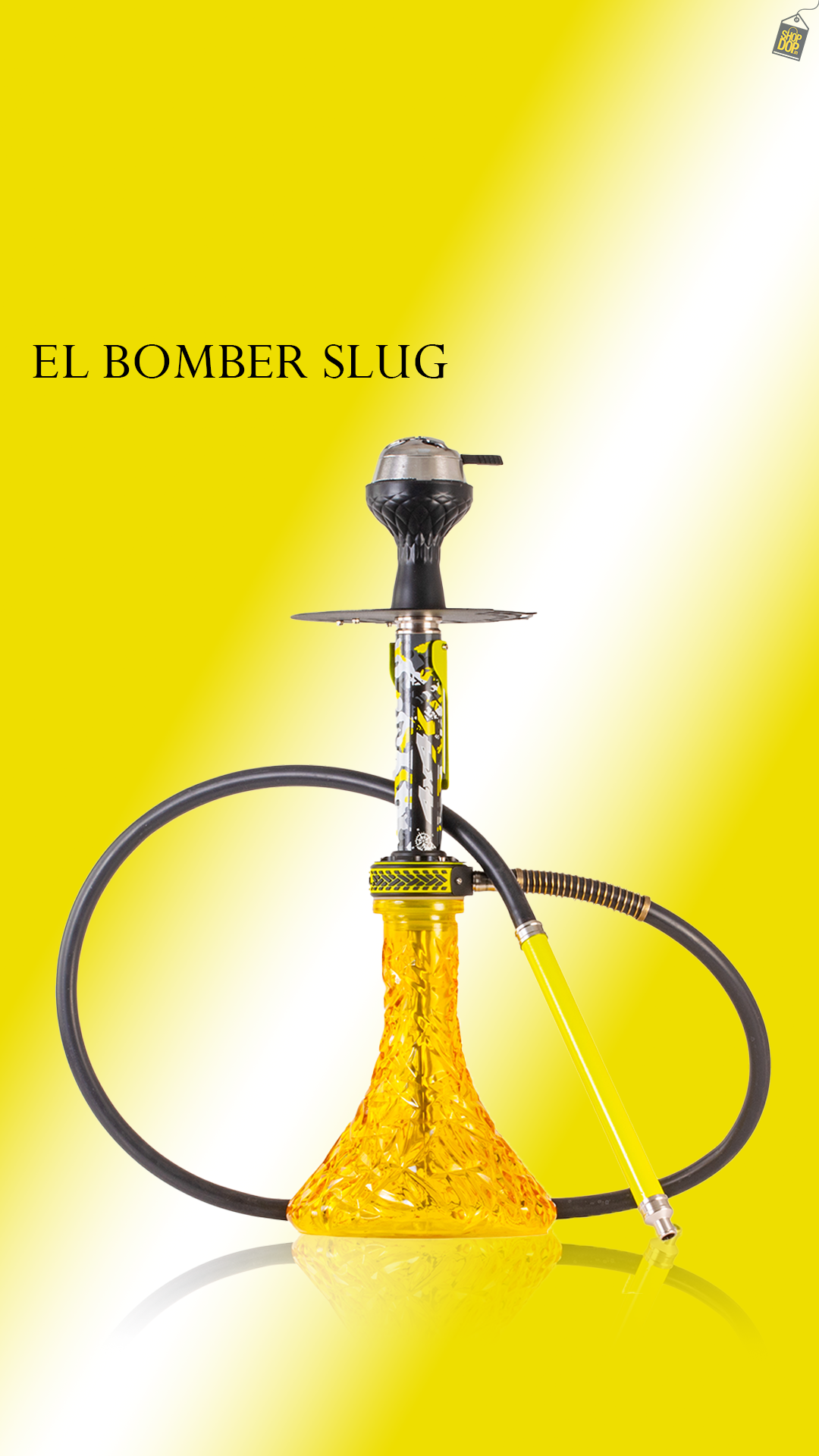 EL Bomber Slug Hookah - Yellow