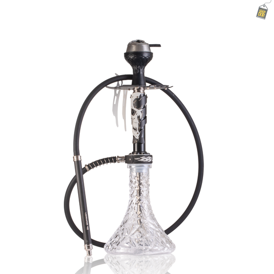 EL Bomber Skull Hookah - White