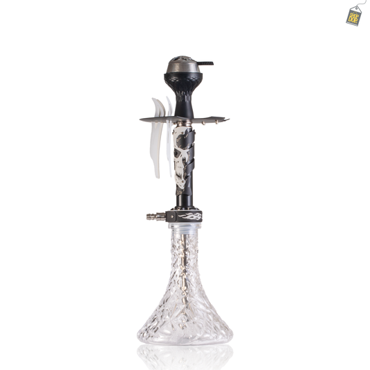 EL Bomber Skull Hookah - White