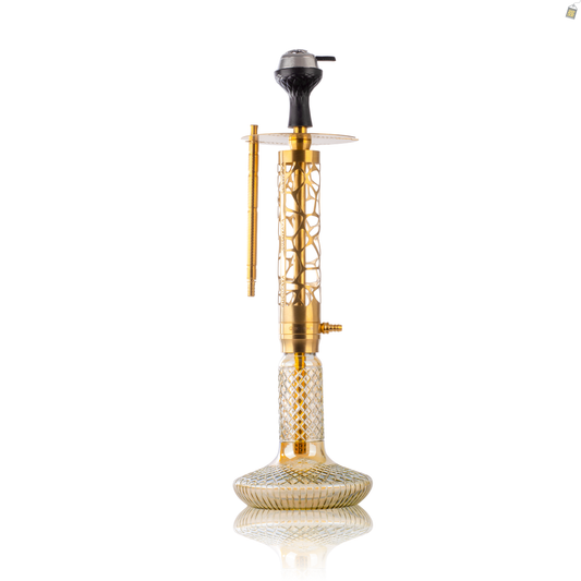 COCOYAYA Imperio Hookah (Ferro Series) with Bag - Gold Stem / CGB Gold Base