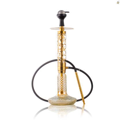 COCOYAYA Imperio Hookah (Ferro Series) with Bag - Gold Stem / CGB Gold Base