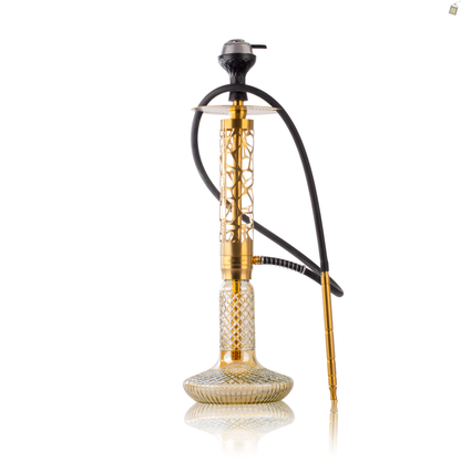 COCOYAYA Imperio Hookah (Ferro Series) with Bag - Gold Stem / CGB Gold Base