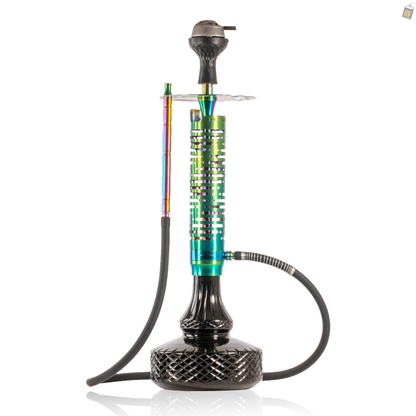 COCOYAYA Vivanta Hookah (Ferro Series) - Rainbow Stem / Black Base