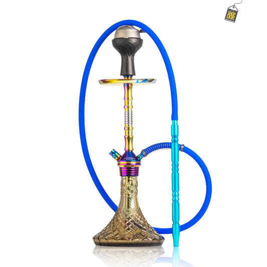 Fighter R6 Hookah - Rainbow Stem / Grey Base