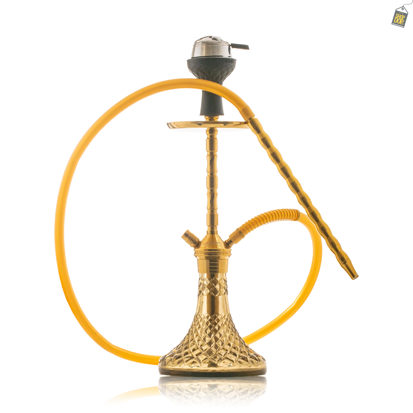 Fighter Hookah L5 - Golden Stem / Grey Base