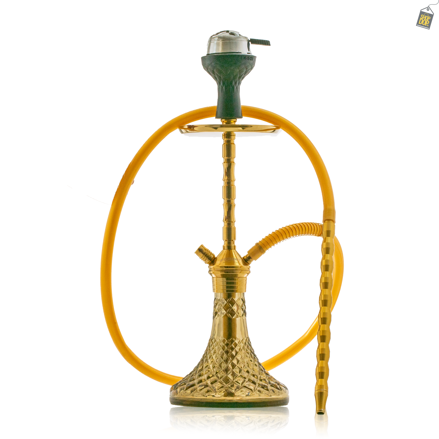 Fighter Hookah L5 - Golden Stem / Grey Base