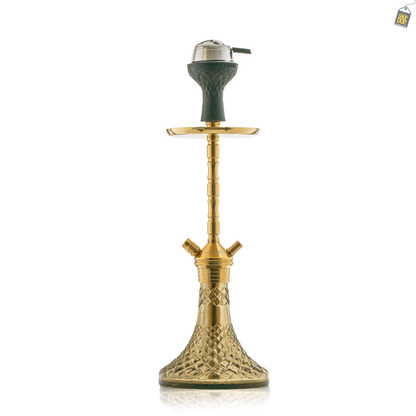 Fighter Hookah L5 - Golden Stem / Grey Base