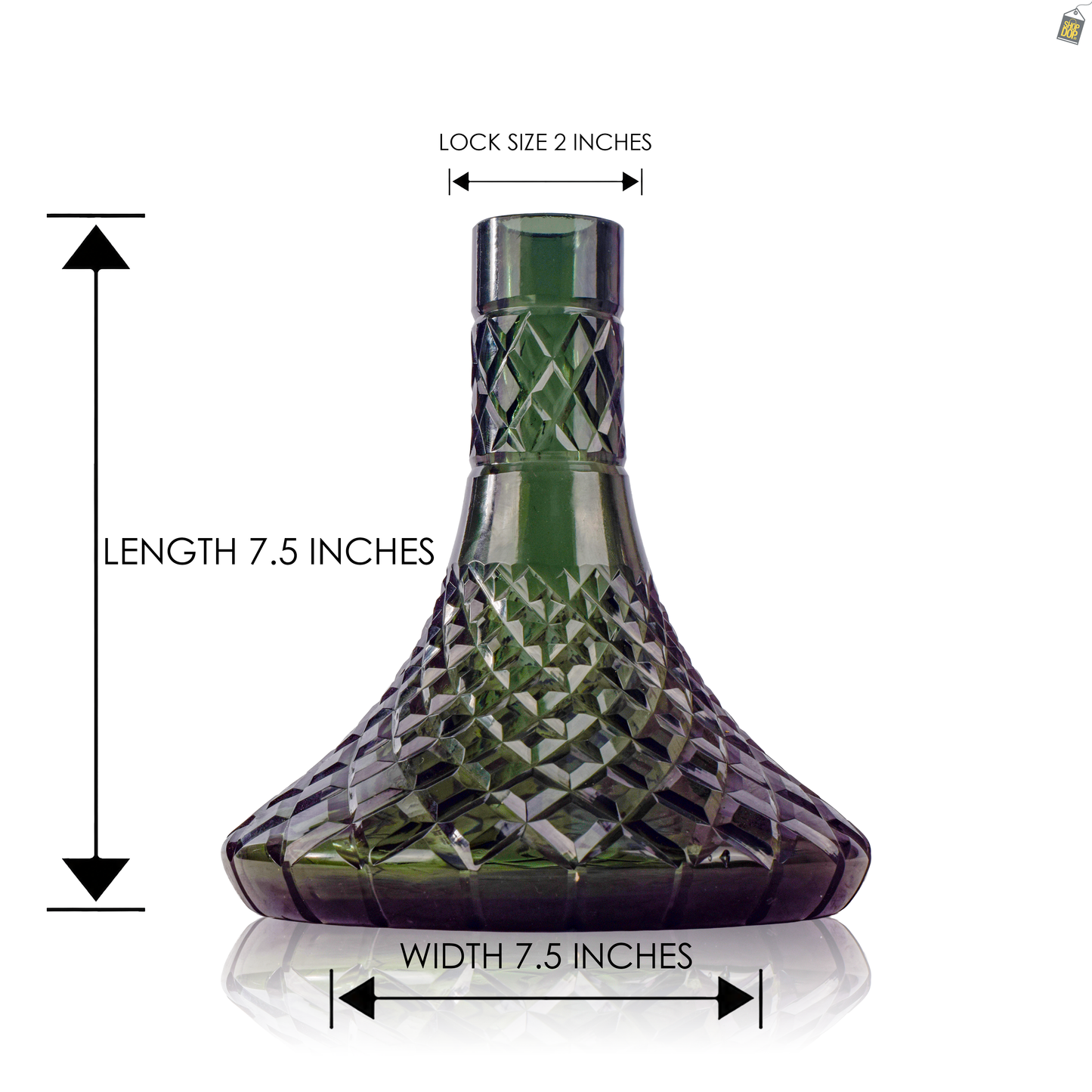 VG France Joe Hookah - Replacement Base Only without Lock (Emerald Green Base)