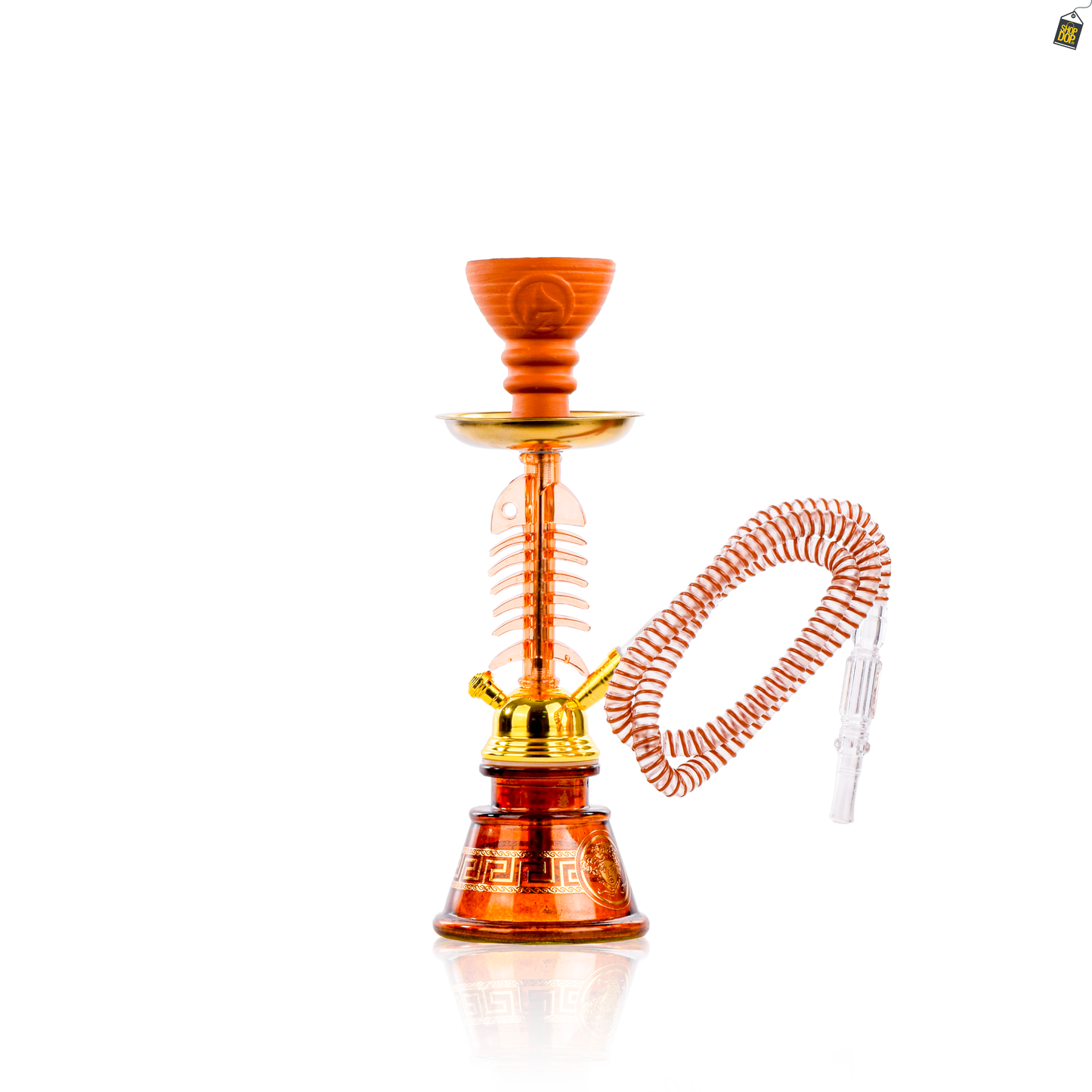 Fishie Pumpkin Hookah - Brown