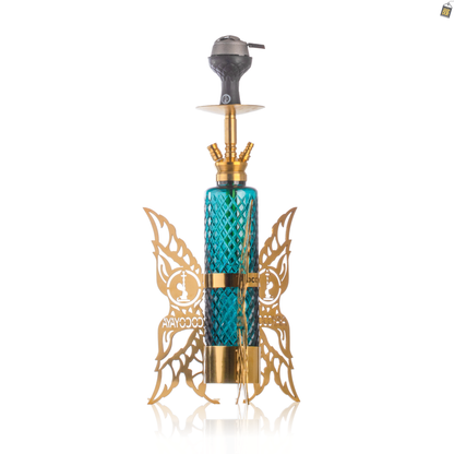 COCOYAYA Flamingo Hookah - Golden / Green Base