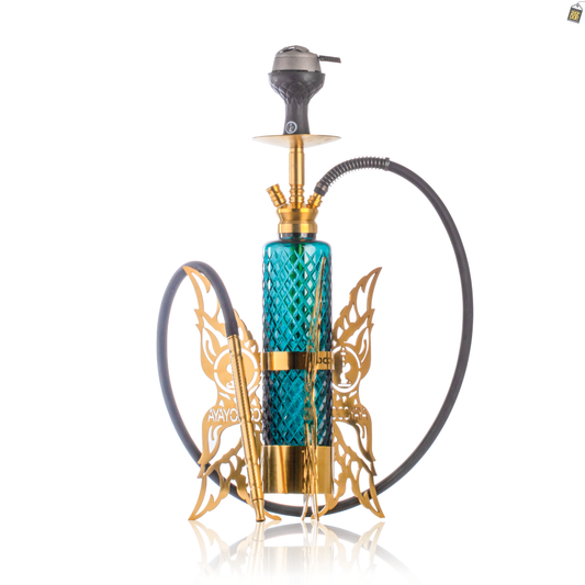 COCOYAYA Flamingo Hookah - Golden / Green Base