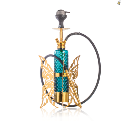 COCOYAYA Flamingo Hookah - Golden / Green Base