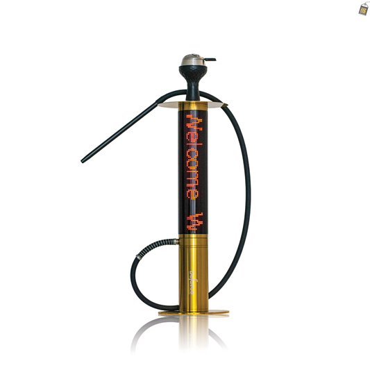 Folix Hookah with Moving Screen - Gold
