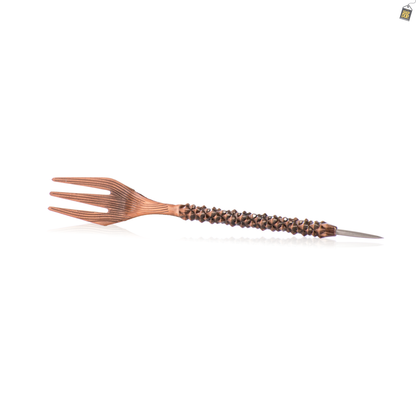 Royal Fang Hookah Fork with Cover - Bronze