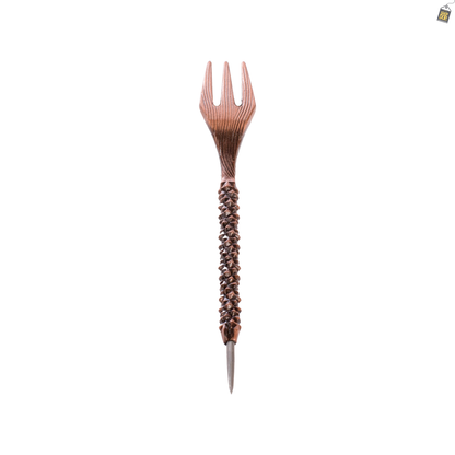 Royal Fang Hookah Fork with Cover - Bronze