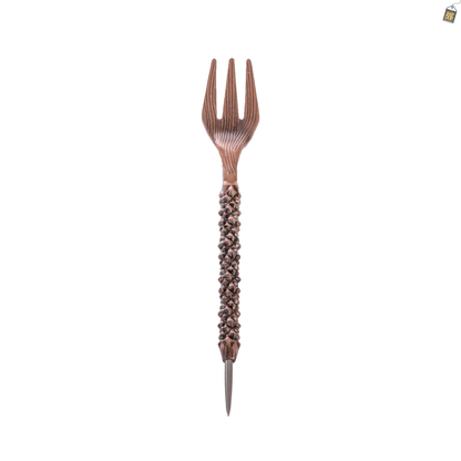 Royal Fang Hookah Fork with Cover - Bronze
