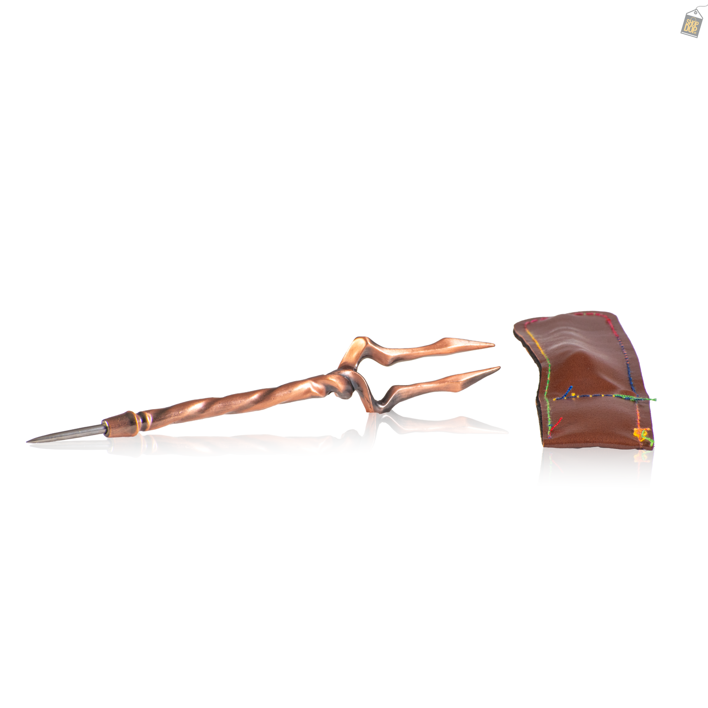 Dragon Claw Hookah Fork with Cover - Copper