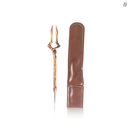 Dragon Claw Hookah Fork with Cover - Copper