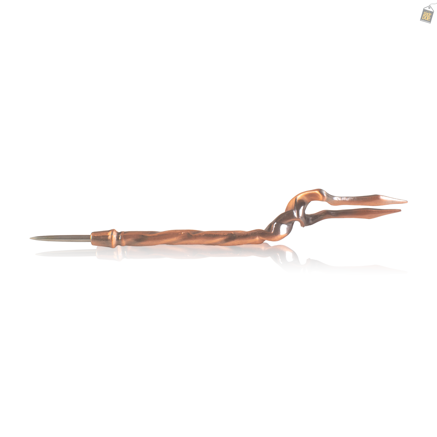 Dragon Claw Hookah Fork with Cover - Copper