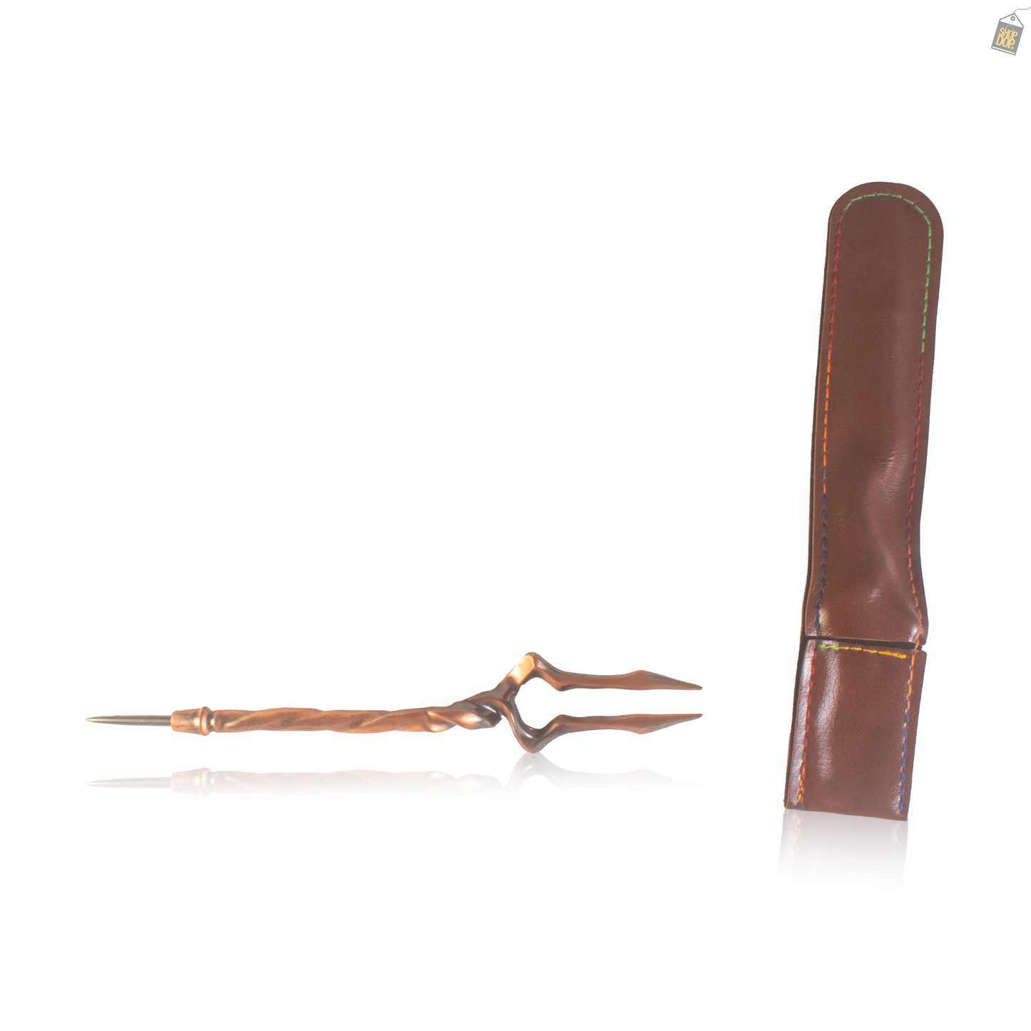 Dragon Claw Hookah Fork with Cover - Copper