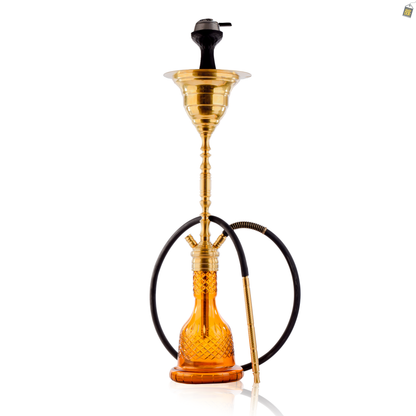 COCOYAYA Gamaliya Hani Hookah - Golden Stem / Amber Base