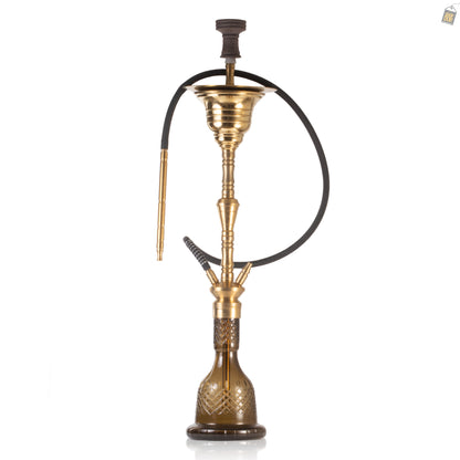 COCOYAYA Gamaliya Arabia Grande Hookah - Gold Stem / Brown Base