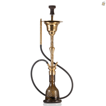 COCOYAYA Gamaliya Arabia Grande Hookah - Gold Stem / Brown Base