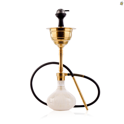 COCOYAYA Yara Hookah - Gold Stem / White Base