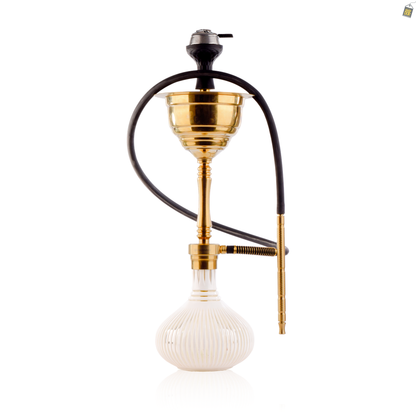 COCOYAYA Yara Hookah - Gold Stem / White Base