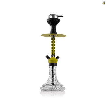Garry X Hookah - Green Stem / Bubble Base