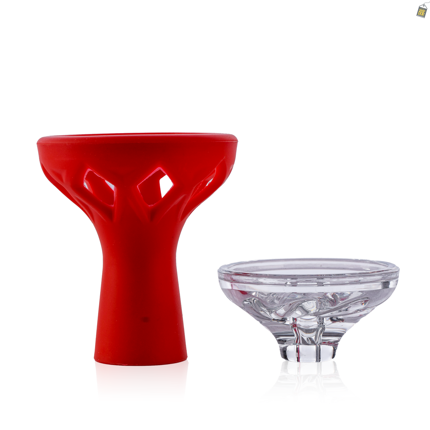 Xamsari Vitria Silicone Hookah Chillum - Red