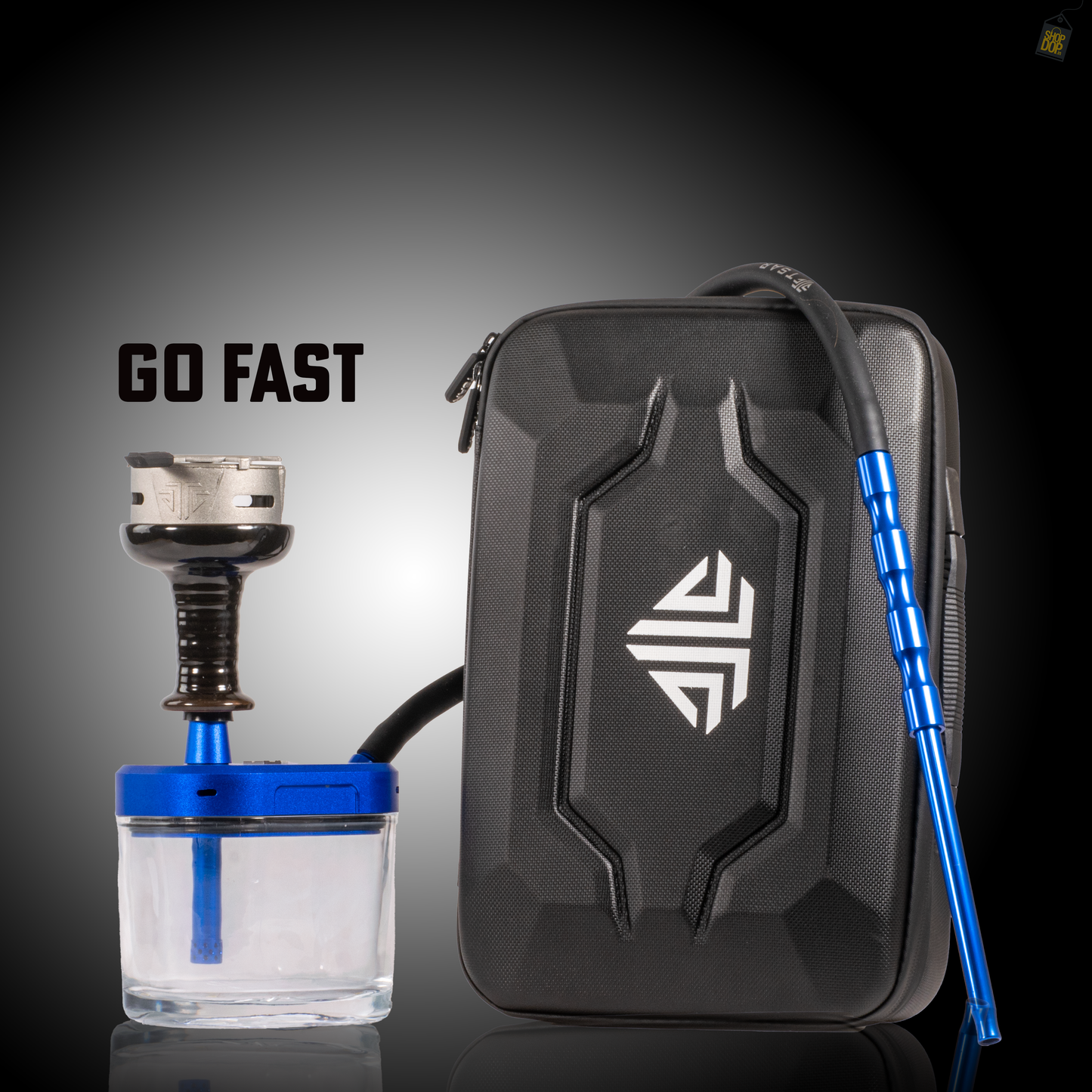 GoFast Hookah with Case - Blue