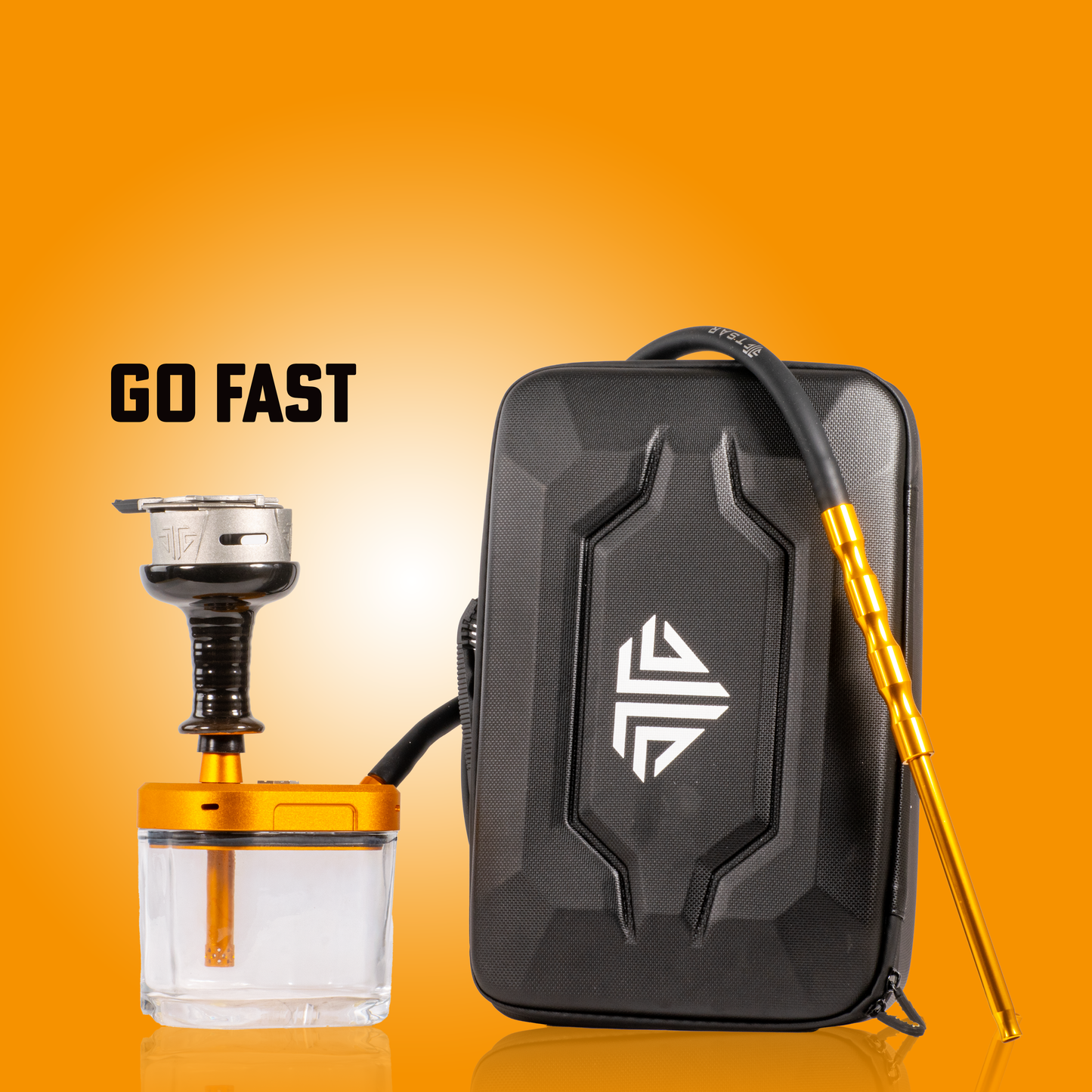 GoFast Hookah with Case - Gold