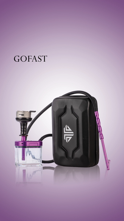GoFast Hookah with Case - Purple