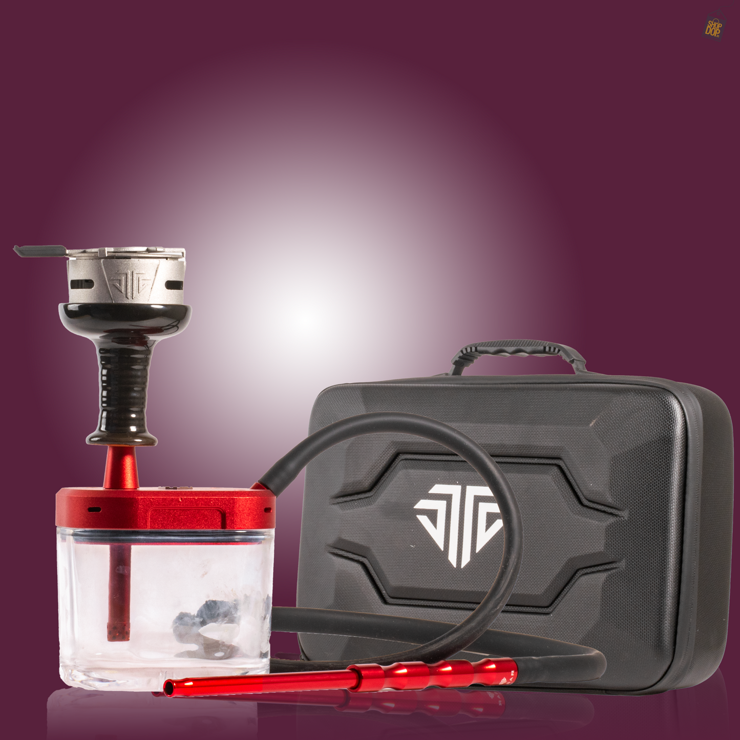 GoFast Hookah with Case - Red