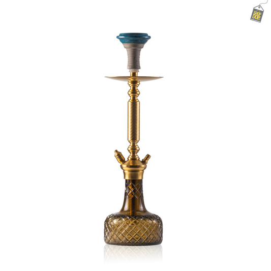 COCOYAYA Valencia Hookah - Golden / Grey Base