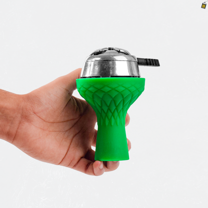 Green Silicon Chillum + HMD Device Combo