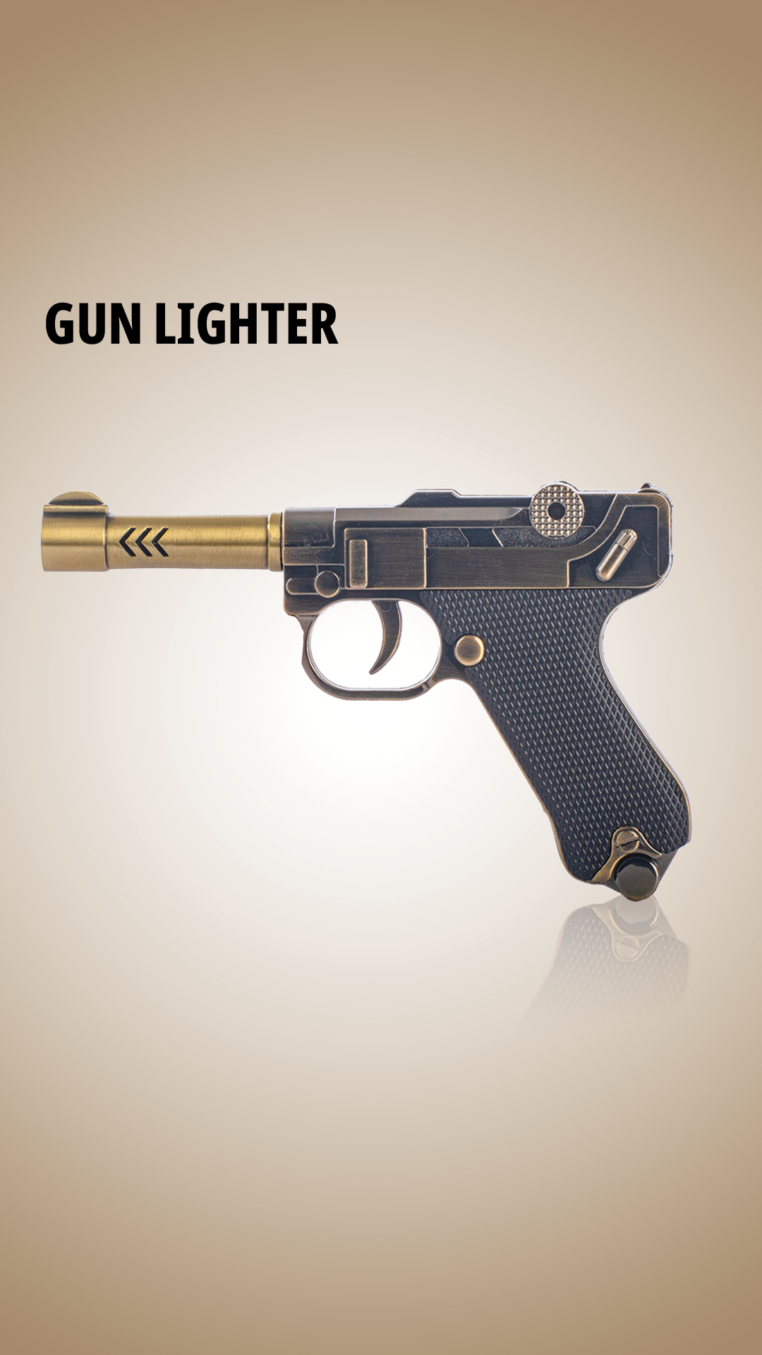 Gun Lighter - Gold