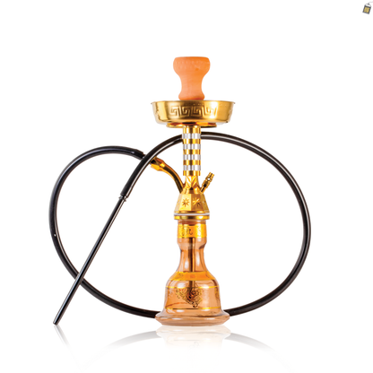 Hammer Khalil Gem Hookah - Gold Stem / Grey Base