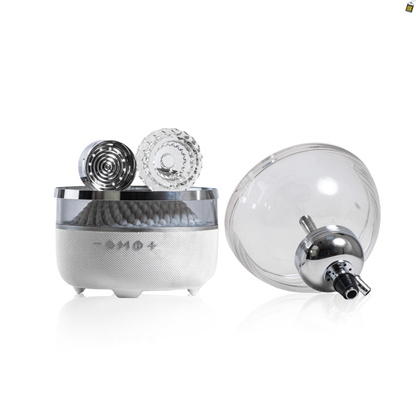 Hi Fi Bomb Hookah with LED and Bluetooth Speaker - Silver