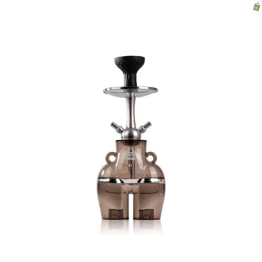 Thugs Hippy Acrylic Hookah - Dual Pipe (Black)