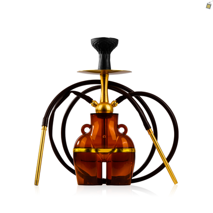 Thugs Hippy Acrylic Hookah - Dual Pipe (Coffee)