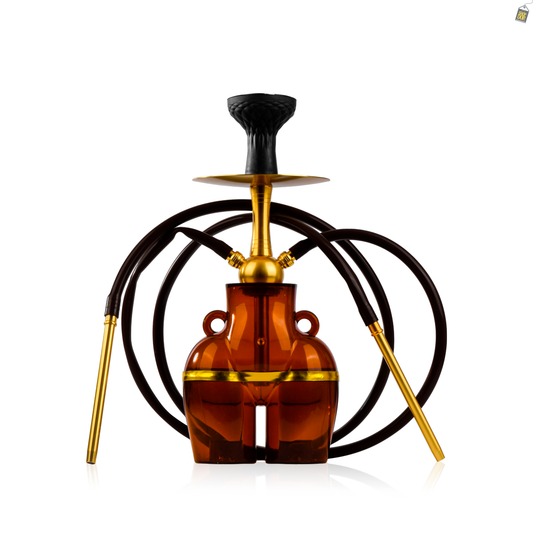 Thugs Hippy Acrylic Hookah - Dual Pipe (Coffee)