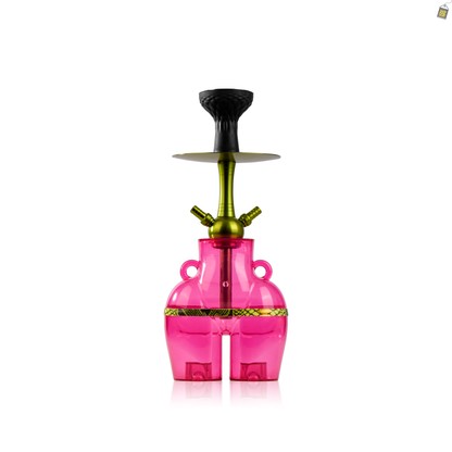 Thugs Hippy Acrylic Hookah - Dual Pipe (Pink)