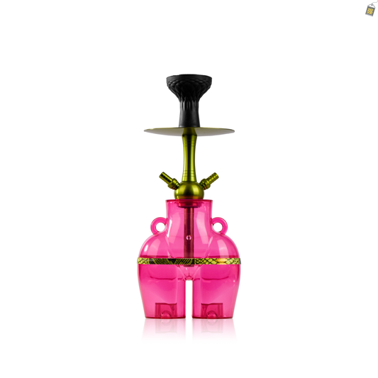 Thugs Hippy Acrylic Hookah - Dual Pipe (Pink)